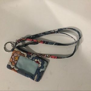 floral vera bradley lanyard